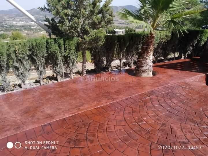 Hormigon inpreso y fratasado