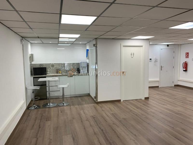 Oficina diáfana de 85m2, recién reformada