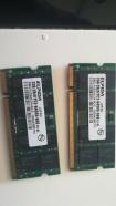 2 RAM para portatil ,2GB-2RX8-PC2-6400S-666 12 E1