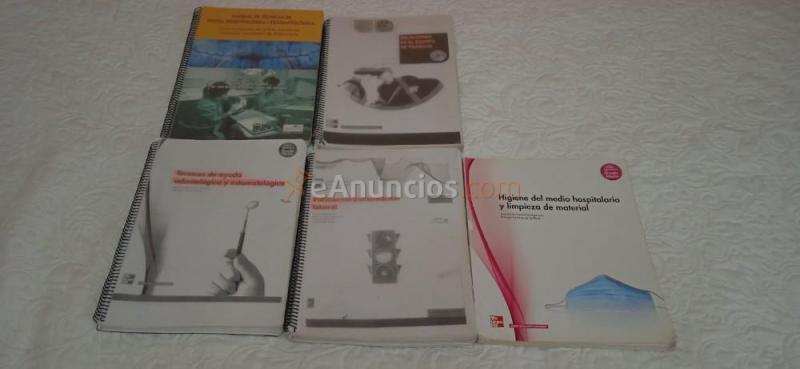 Vendo libros de auxiliar y también envío fotos de los t