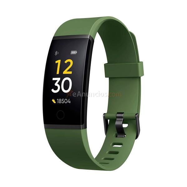 Realme band smartband verde 0.96'' pulsaciones notifica
