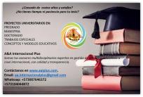 Asesoría consultoría tesis de grado postgrado maestría