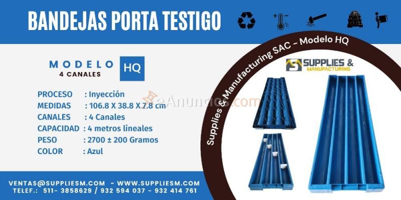 Bandejas portatestigo modelos hq -nq-bq