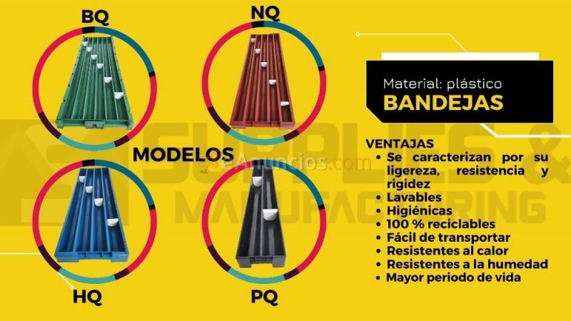 Bandejas porta testigo para la industria minera