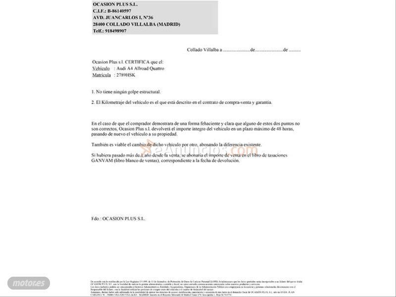 Audi A4 Allroad Quattro 2.0 TDI 177cv S tronic quattro de 2013 con 190.811 Km por 15.700 EUR. en Madrid