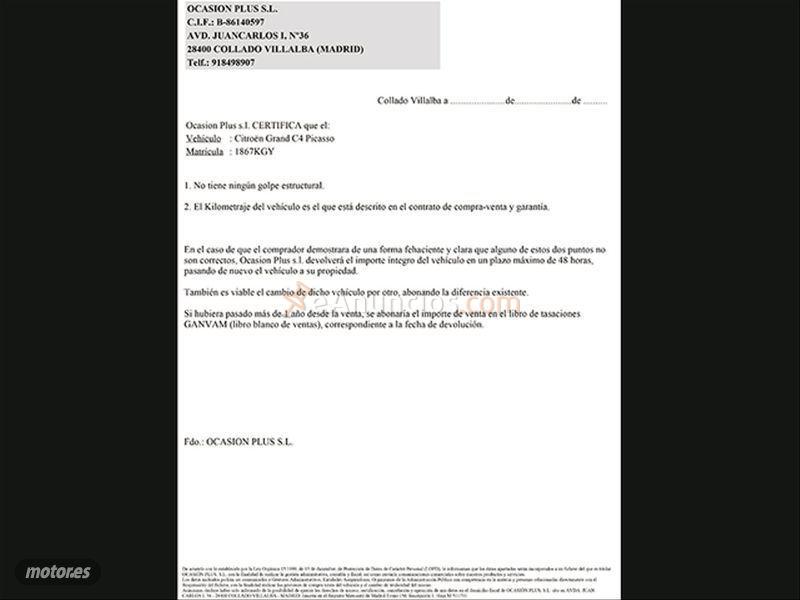 Citroen C4 Grand Picasso BlueHDi 88KW 120CV Feel de 2018 con 99.181 Km por 16.400 EUR. en Castellon