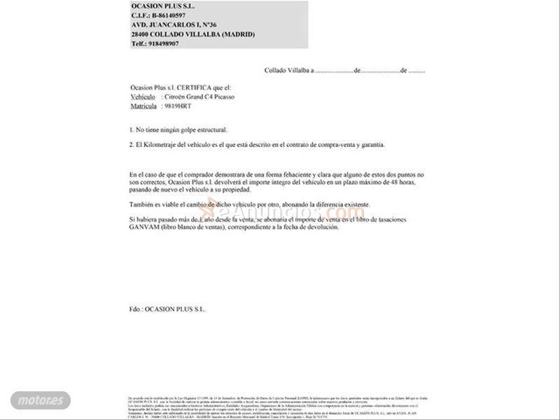 Citroen C4 Grand Picasso 1.6 HDi 110cv Tonic 7p. de 2013 con 117.832 Km por 8.950 EUR. en Sevilla