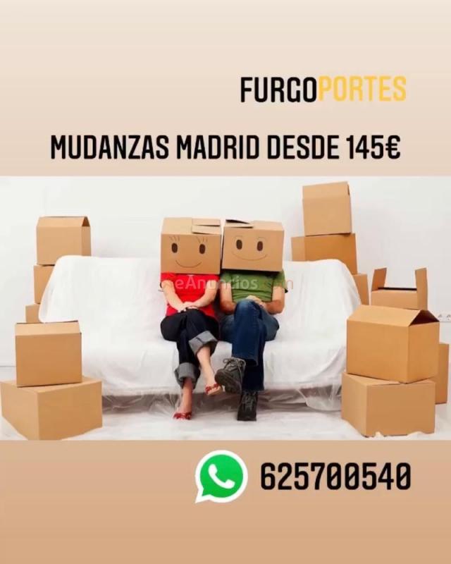 (Mudanzas CHAMARTIN) 625700540Portes En Madrid
