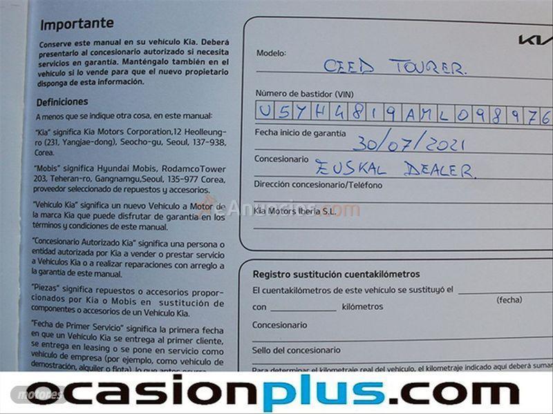 Kia Ceed SW Tourer 1.6 MHEV iMT 100kW Concept de 2021 con 4.191 Km por 22.750 EUR. en Valencia